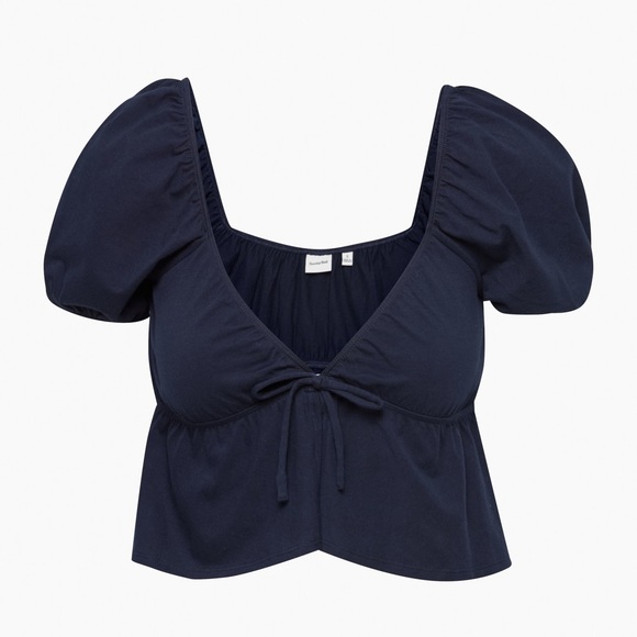 Sunday Best Tops - Sunday Best Navy Blue Kaia Top